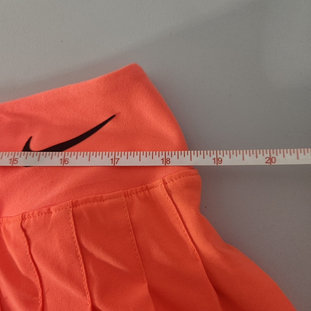 Nike Women's Orange Pleated Skirt - Picture 5 of 7